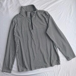 Northern Reflections Black and White Houndstooth top